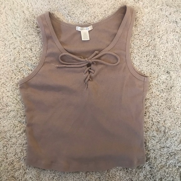 Tan crop top - Picture 1 of 2